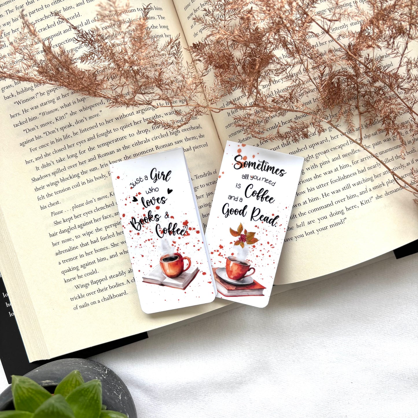 Magnetische boekenlegger Cozy Fall Good read