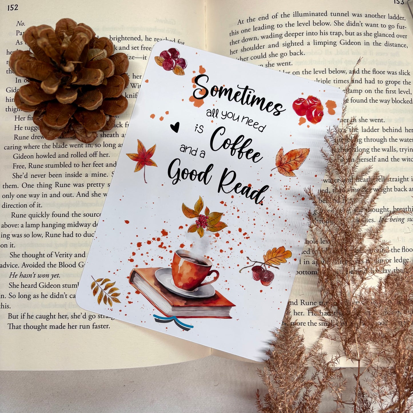 E-reader Insert Cozy Fall Good Read