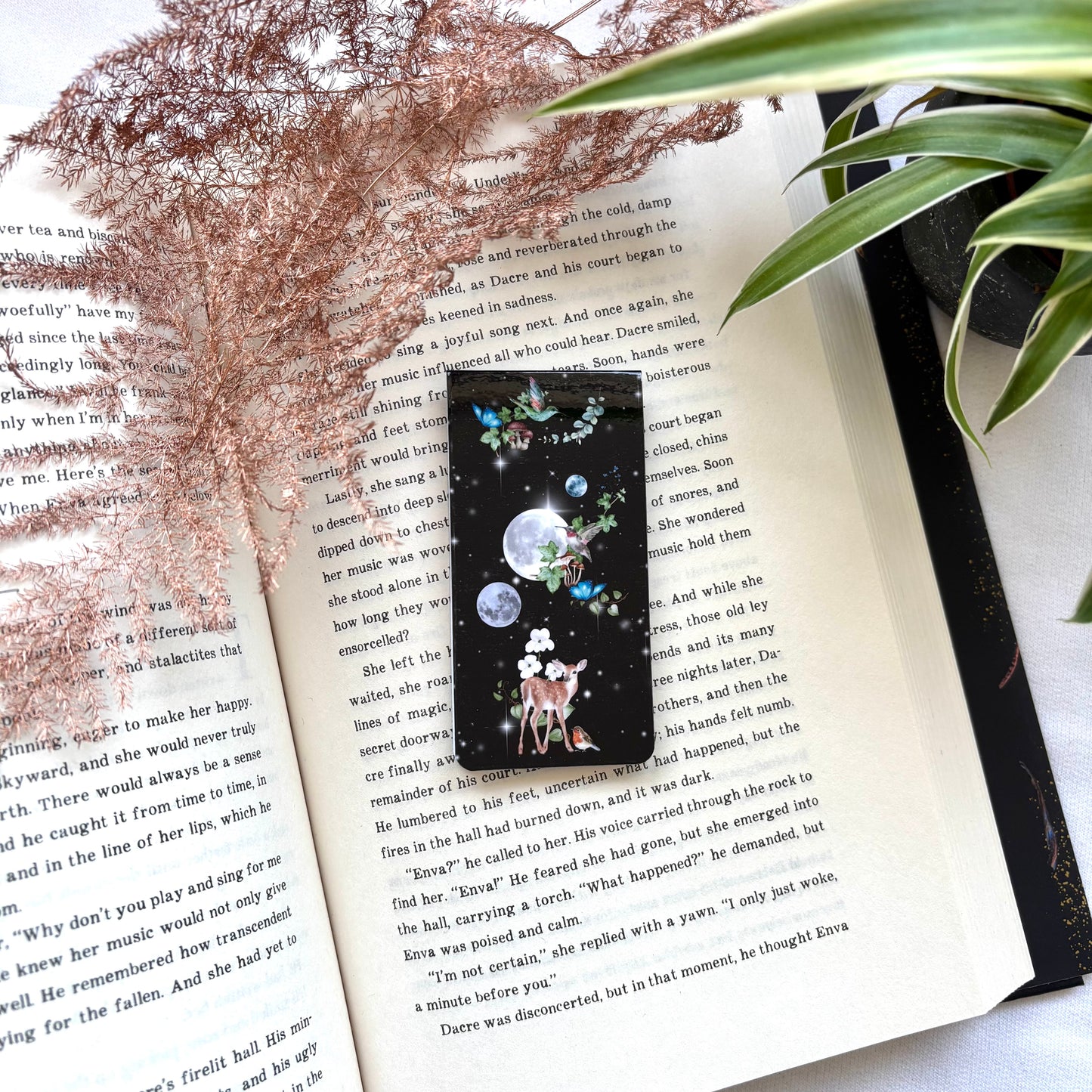Magnetische boekenlegger Fantasy Forest