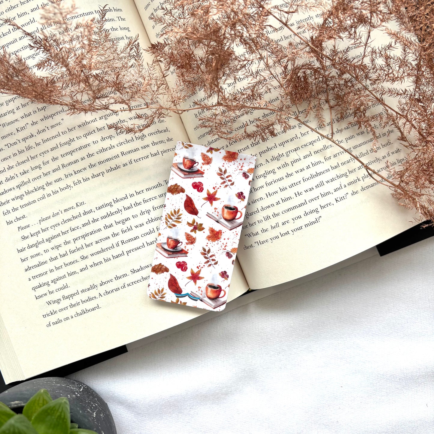 Magnetische boekenlegger Cozy Fall Good read