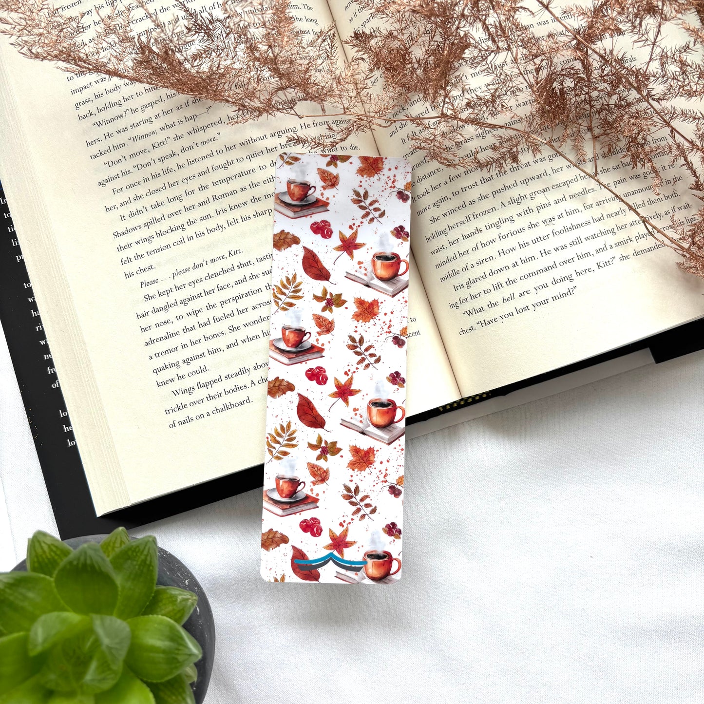 Papieren boekenlegger Cozy Fall Just a girl
