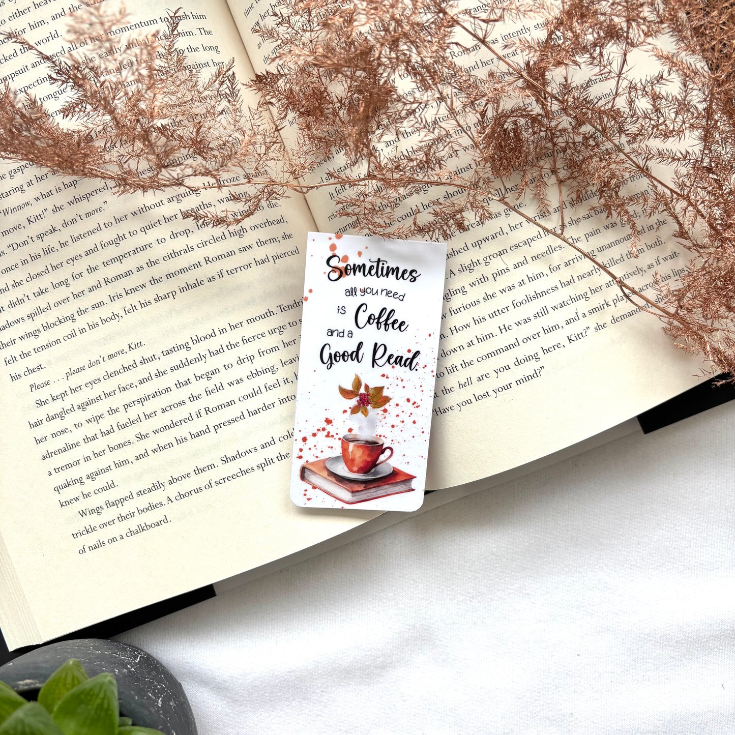 Magnetische boekenlegger Cozy Fall Good read