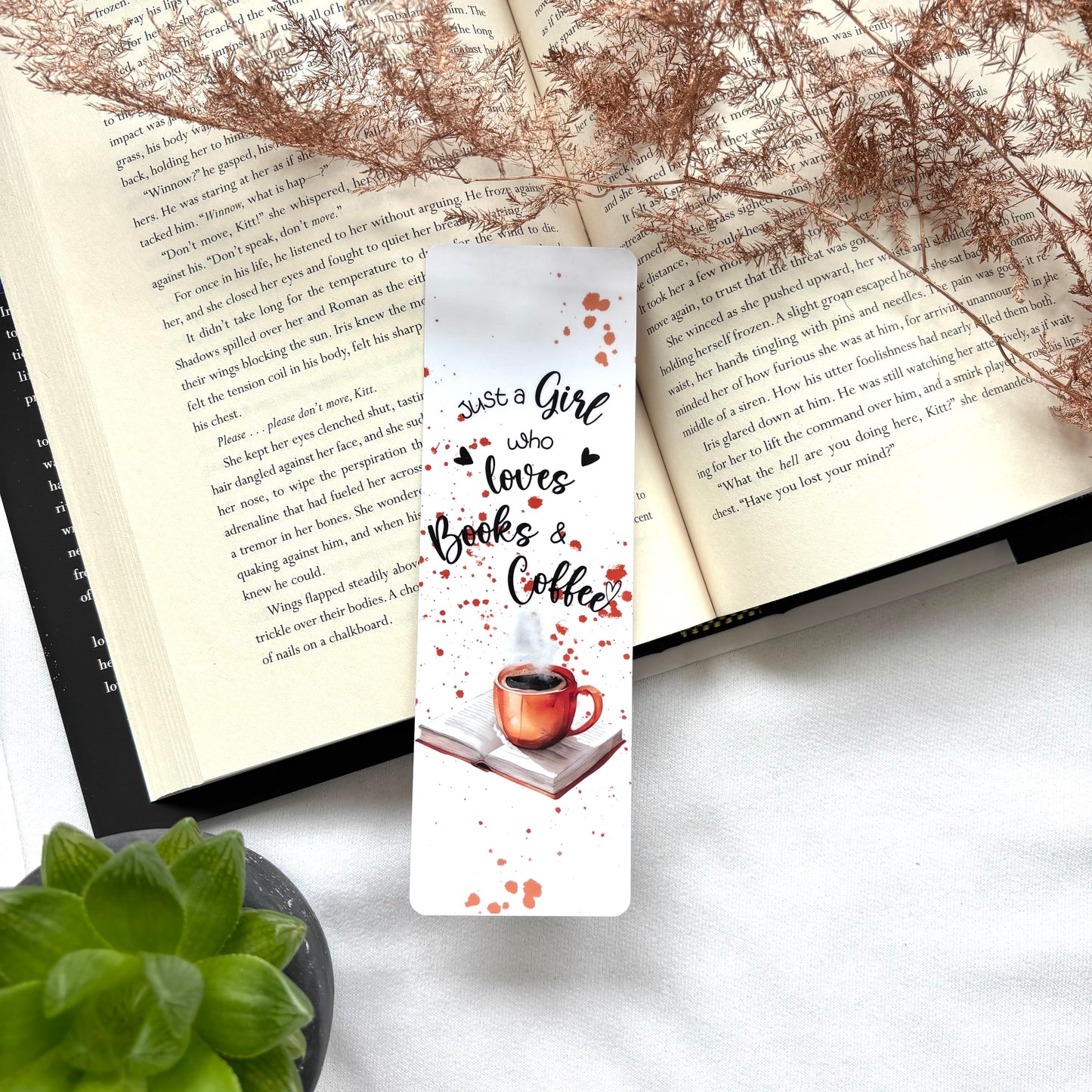 Papieren boekenlegger Cozy Fall Just a girl