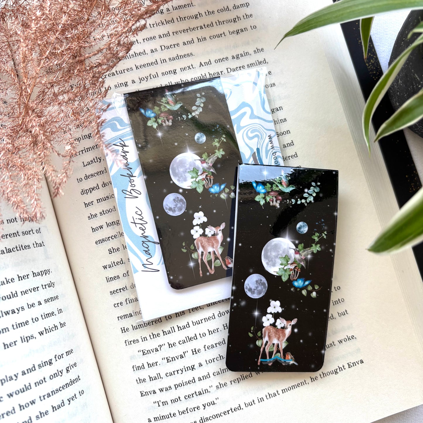 Magnetische boekenlegger Fantasy Forest