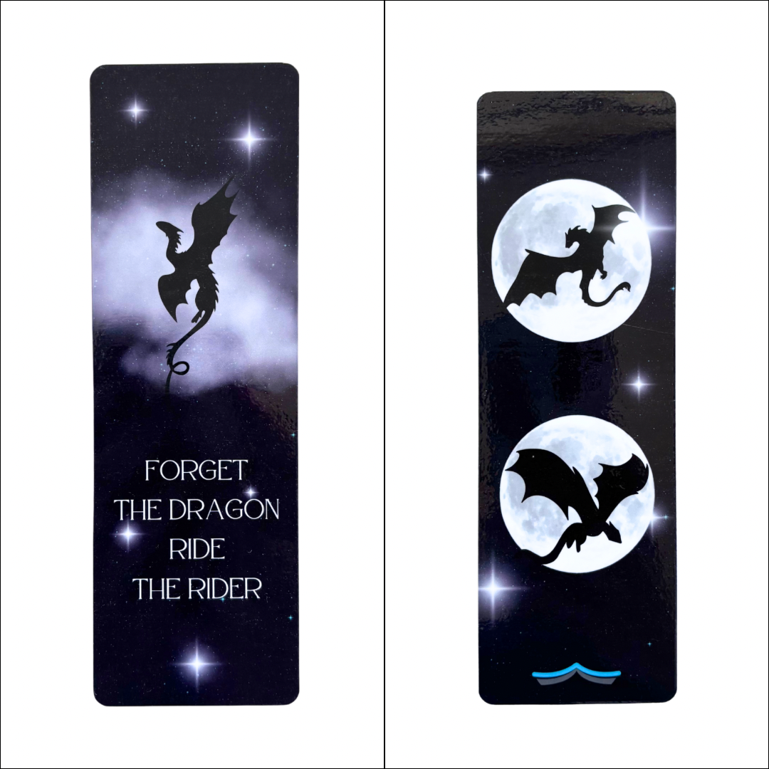 Papieren boekenlegger Dragon ride the rider