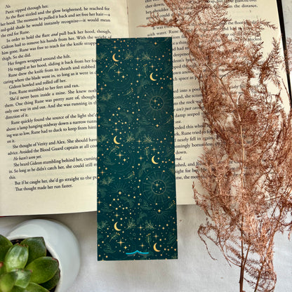 Papieren boekenlegger Starlit Garden
