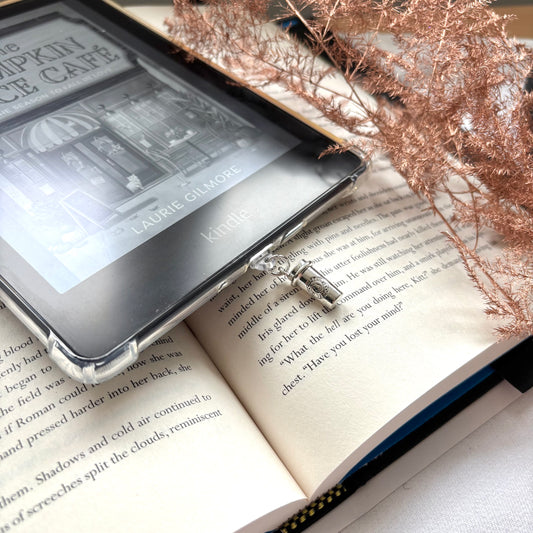 E-reader dust plug coffee