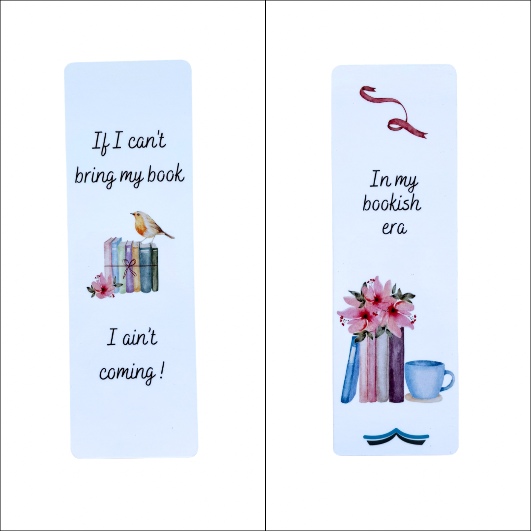 Papieren boekenlegger If I can’t bring my book