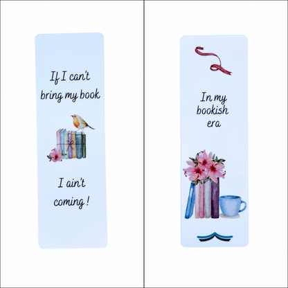Papieren boekenlegger If I can’t bring my book