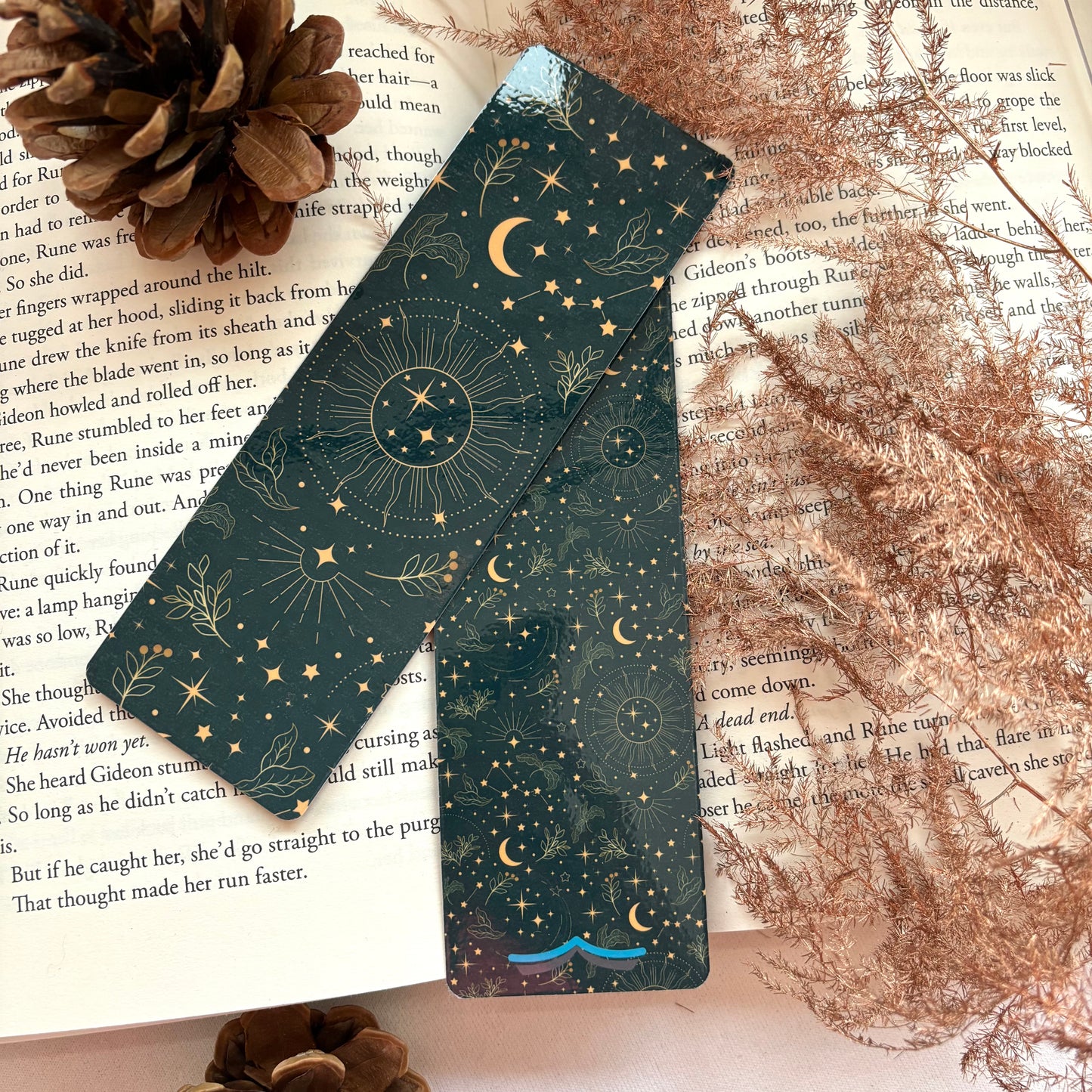 Papieren boekenlegger Starlit Garden