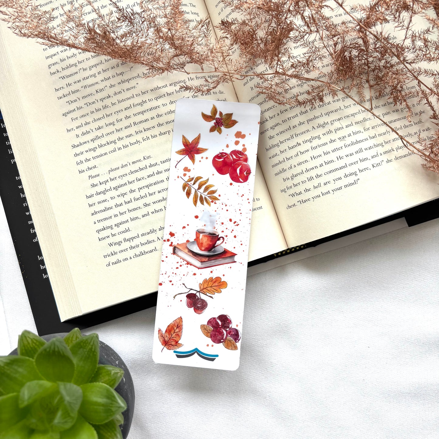 Papieren boekenlegger Cozy Fall Good read