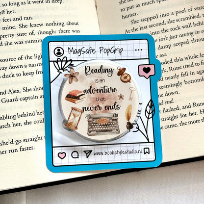 MagSafe PopGrip E-reader Adventurous Letters