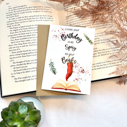 Bookish Wenskaart Low-key Spice