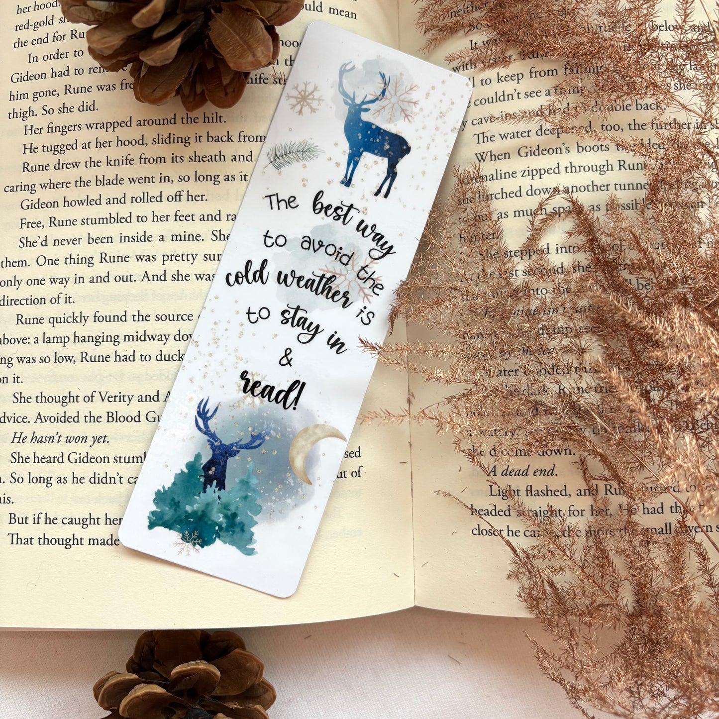 Papieren boekenlegger Winter Fantasy