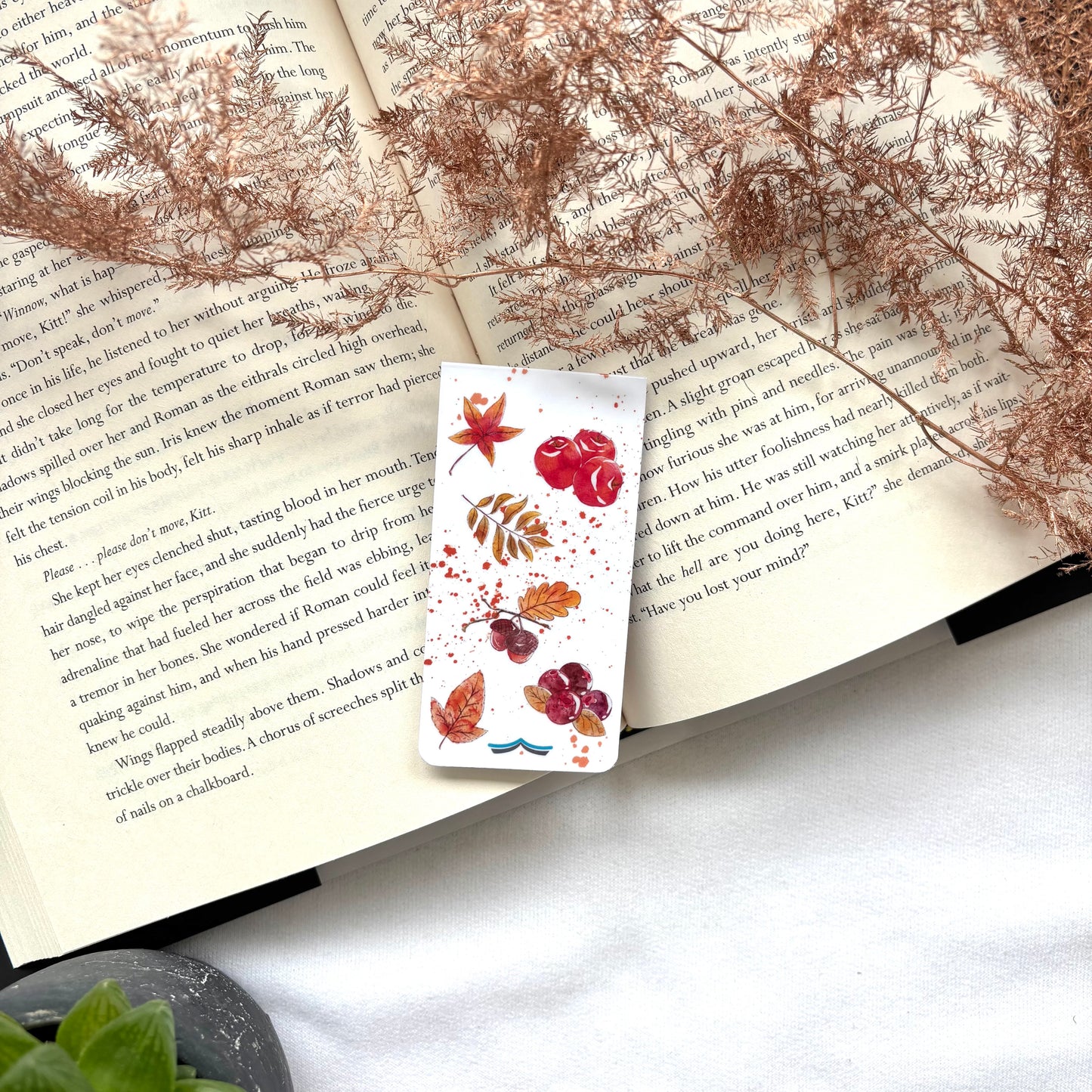 Magnetische boekenlegger Cozy Fall Just a girl
