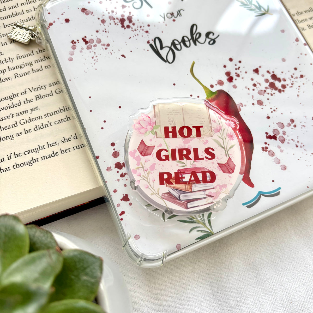 MagSafe PopGrip E-reader Hot Girls Read