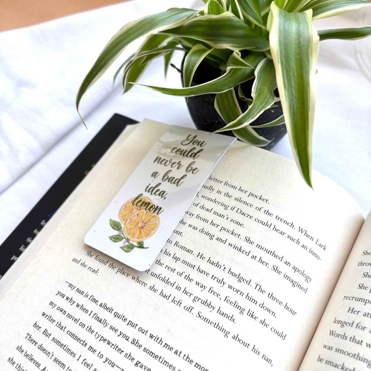 Magnetische boekenlegger Lemonpie bad idea