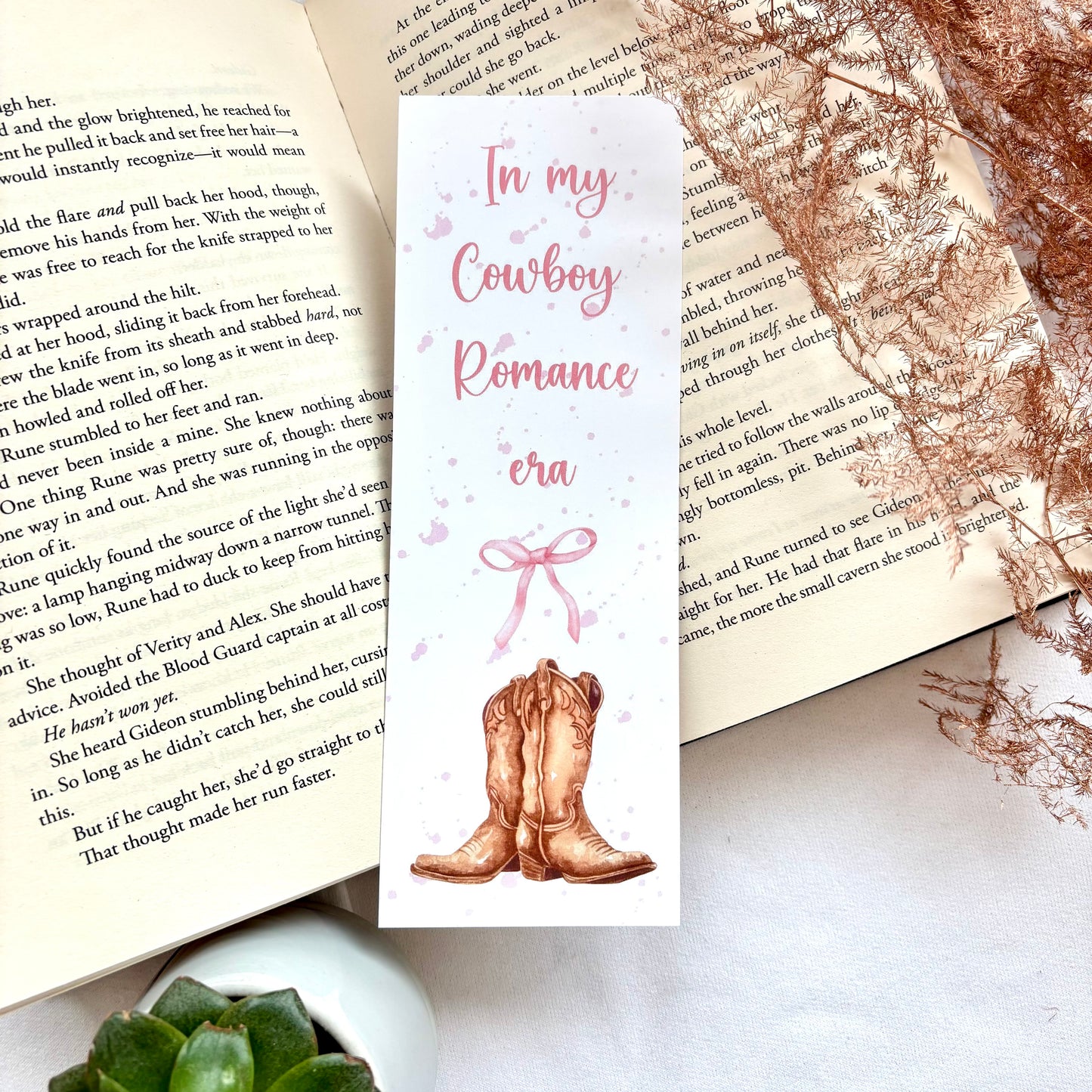 Papieren boekenlegger Cowboy Romance