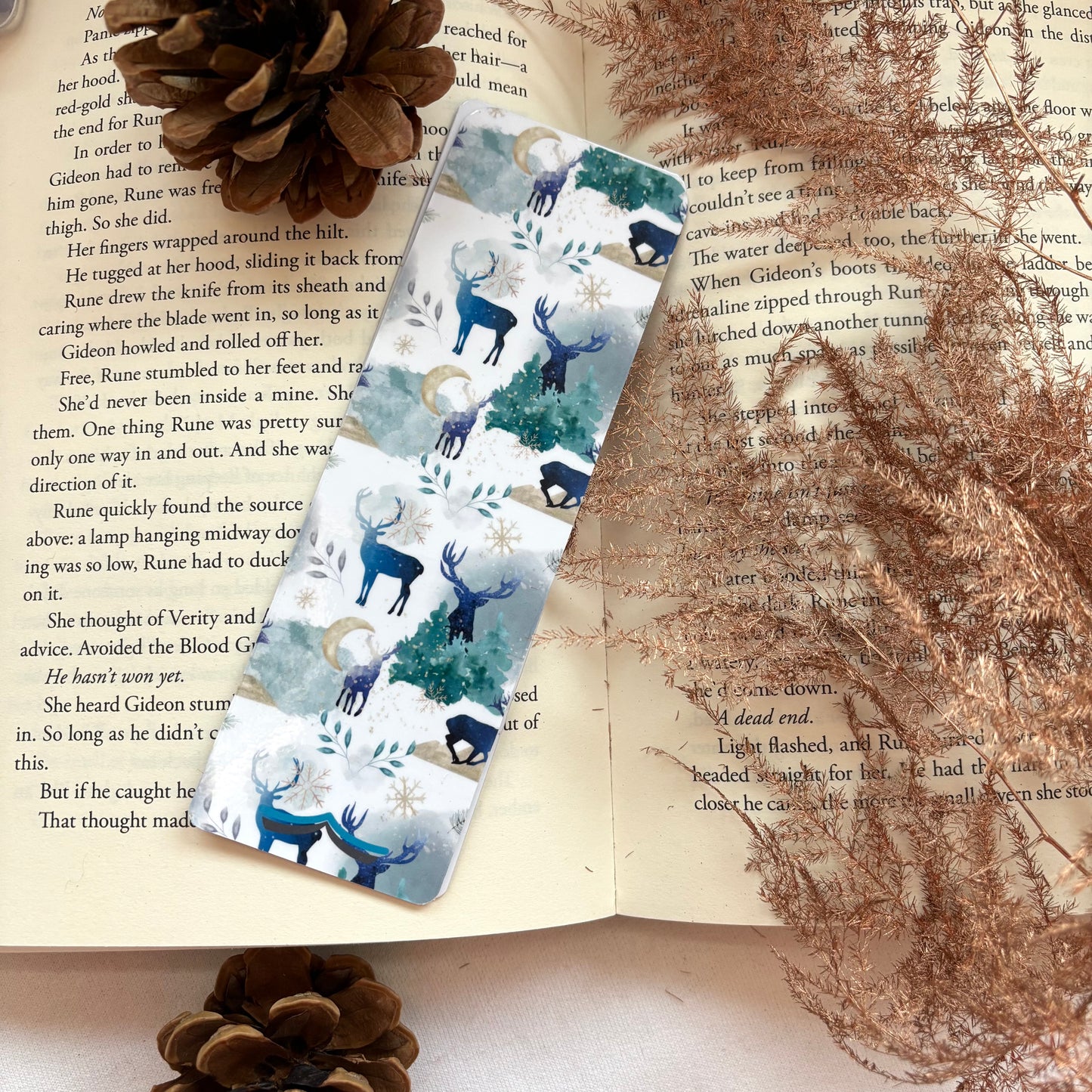 Papieren boekenlegger Winter Fantasy