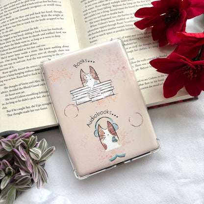 E-reader Insert Reading Cat