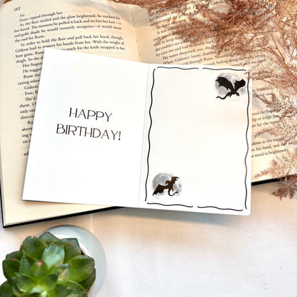 Bookish Wenskaart Dragon Fire