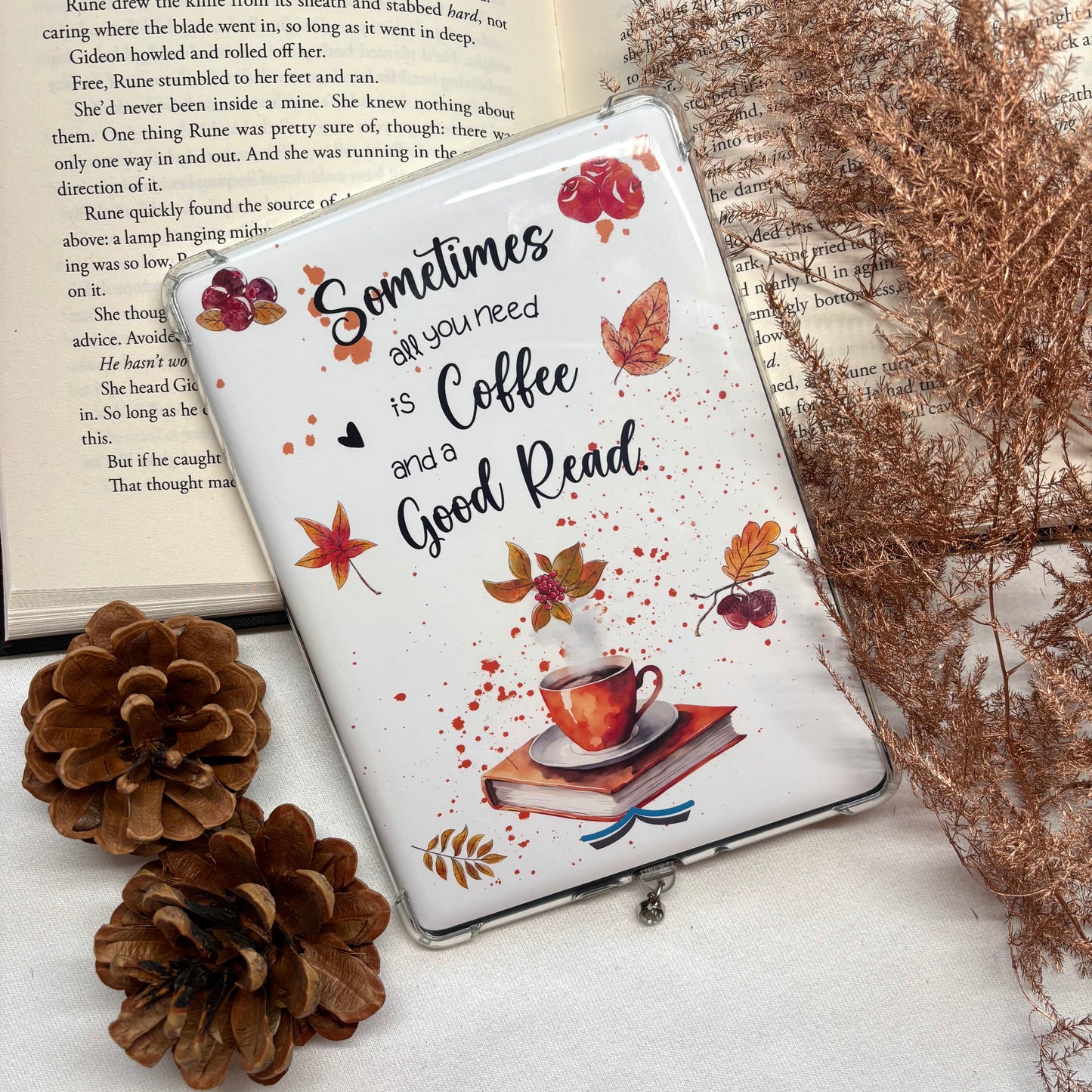 E-reader Insert Cozy Fall Good Read