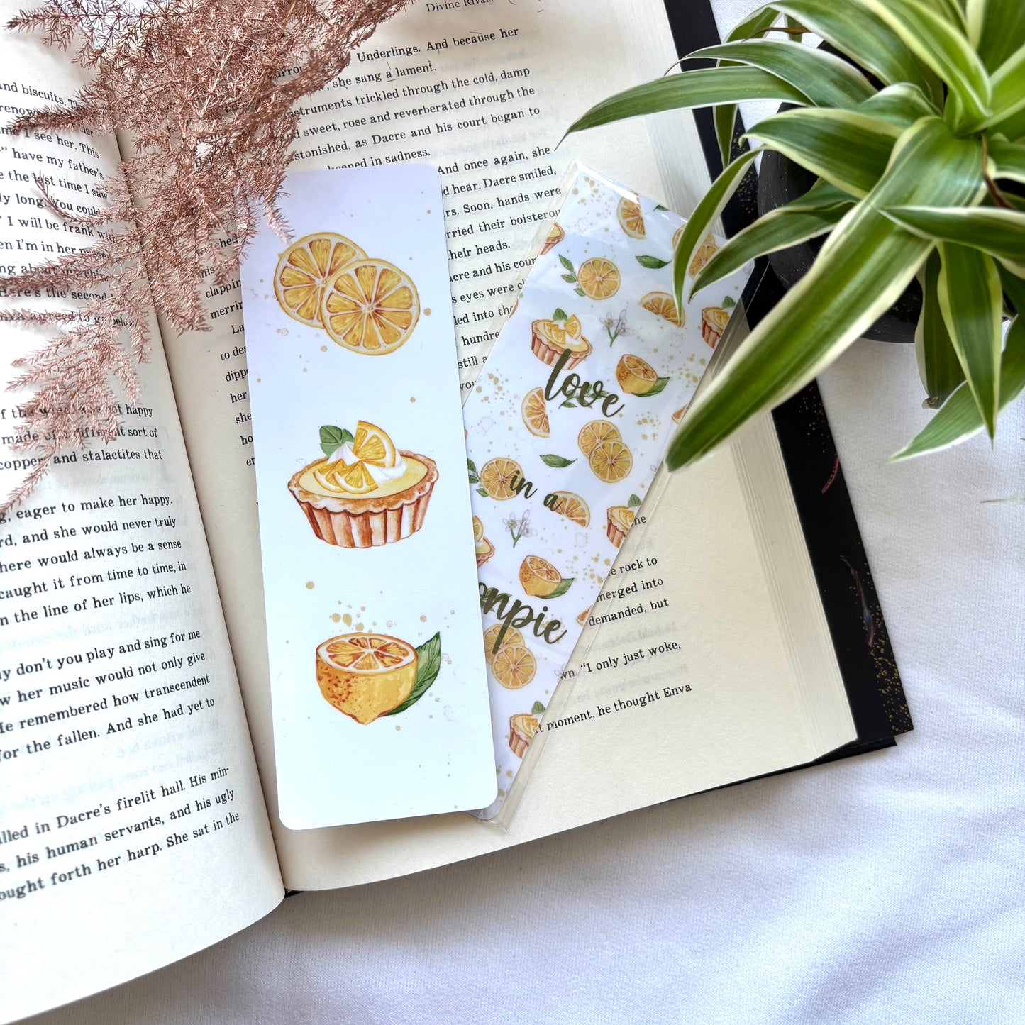 Papieren boekenlegger Lemonpie